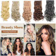 Load image into Gallery viewer, 6pcs Wig Pieces Large Wavy Curly Hair Long Hair Women's Wig Pieces Lightweight and Highlight Dyed Wig Pieces False Hair Piece
