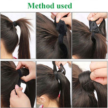 Load image into Gallery viewer, Water Ripple Ponytail Wig Patch Long Hair Large Wave Wig Lightweight Synthetic Fiber False Hair Piece Women's Highlight Dyed Wig
