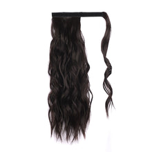 Load image into Gallery viewer, Water Ripple Ponytail Wig Patch Long Hair Large Wave Wig Lightweight Synthetic Fiber False Hair Piece Women's Highlight Dyed Wig
