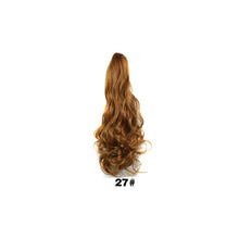 Load image into Gallery viewer, 20inch Synthetic Long Wavy Claw Clip Ponytail Wig Hair Extension Blonde Ponytail Extension Women Pony Tail Hair False Hair

