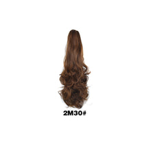 Load image into Gallery viewer, 20inch Synthetic Long Wavy Claw Clip Ponytail Wig Hair Extension Blonde Ponytail Extension Women Pony Tail Hair False Hair
