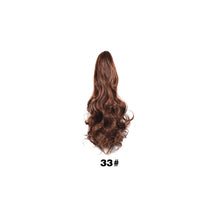 Load image into Gallery viewer, 20inch Synthetic Long Wavy Claw Clip Ponytail Wig Hair Extension Blonde Ponytail Extension Women Pony Tail Hair False Hair
