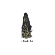 Load image into Gallery viewer, 20inch Synthetic Long Wavy Claw Clip Ponytail Wig Hair Extension Blonde Ponytail Extension Women Pony Tail Hair False Hair

