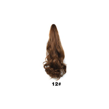 Load image into Gallery viewer, 20inch Synthetic Long Wavy Claw Clip Ponytail Wig Hair Extension Blonde Ponytail Extension Women Pony Tail Hair False Hair
