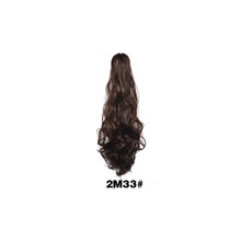 Load image into Gallery viewer, 20inch Synthetic Long Wavy Claw Clip Ponytail Wig Hair Extension Blonde Ponytail Extension Women Pony Tail Hair False Hair
