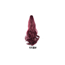 Load image into Gallery viewer, 20inch Synthetic Long Wavy Claw Clip Ponytail Wig Hair Extension Blonde Ponytail Extension Women Pony Tail Hair False Hair
