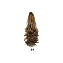 Load image into Gallery viewer, 20inch Synthetic Long Wavy Claw Clip Ponytail Wig Hair Extension Blonde Ponytail Extension Women Pony Tail Hair False Hair
