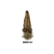 Load image into Gallery viewer, 20inch Synthetic Long Wavy Claw Clip Ponytail Wig Hair Extension Blonde Ponytail Extension Women Pony Tail Hair False Hair
