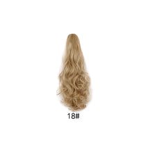 Load image into Gallery viewer, 20inch Synthetic Long Wavy Claw Clip Ponytail Wig Hair Extension Blonde Ponytail Extension Women Pony Tail Hair False Hair

