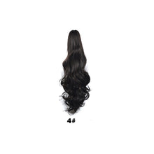 Load image into Gallery viewer, 20inch Synthetic Long Wavy Claw Clip Ponytail Wig Hair Extension Blonde Ponytail Extension Women Pony Tail Hair False Hair
