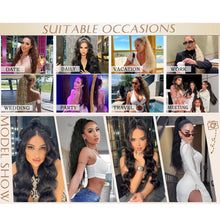 Load image into Gallery viewer, 20inch Synthetic Long Wavy Claw Clip Ponytail Wig Hair Extension Blonde Ponytail Extension Women Pony Tail Hair False Hair
