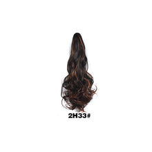Load image into Gallery viewer, 20inch Synthetic Long Wavy Claw Clip Ponytail Wig Hair Extension Blonde Ponytail Extension Women Pony Tail Hair False Hair
