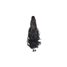 Load image into Gallery viewer, 20inch Synthetic Long Wavy Claw Clip Ponytail Wig Hair Extension Blonde Ponytail Extension Women Pony Tail Hair False Hair
