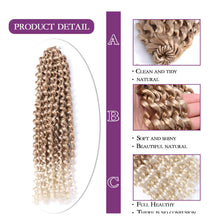 Load image into Gallery viewer, African Women's Finger Extensions 18 Inch Hand Hooks Dirty Braids Synthetic Fiber Wigs Women Highlight Dyed False Hair Wig

