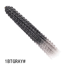 Load image into Gallery viewer, African Women's Finger Extensions 18 Inch Hand Hooks Dirty Braids Synthetic Fiber Wigs Women Highlight Dyed False Hair Wig
