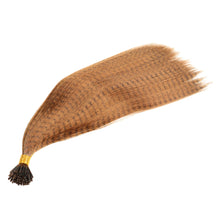 Load image into Gallery viewer, 50pcs Feather Hair Extension Fake Hair Tip Rainbow Synthetic Hair 16inch Hairpiece Feather for Hair Extension Wig False Hair Piece
