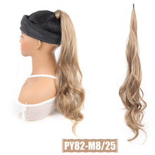 Load image into Gallery viewer, 30Inch Synthetic Flexible Wrap Around Ponytail Wig Long Wavy Layered Fake Ponytail Hairpiece Extensions Women Daily Wig
