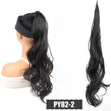 Load image into Gallery viewer, 30Inch Synthetic Flexible Wrap Around Ponytail Wig Long Wavy Layered Fake Ponytail Hairpiece Extensions Women Daily Wig
