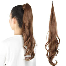 Load image into Gallery viewer, 30Inch Synthetic Flexible Wrap Around Ponytail Wig Long Wavy Layered Fake Ponytail Hairpiece Extensions Women Daily Wig
