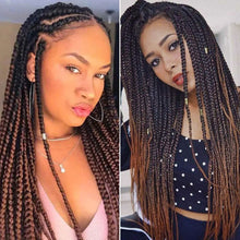 Load image into Gallery viewer, 26inch Colorful Synthetic Jumbo Braids PVC Wig Hair Extensions Braiding Hair Pre Stretched Braids False Hair Piece Women Wig
