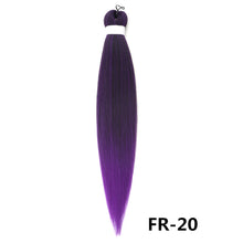 Load image into Gallery viewer, 26inch Colorful Synthetic Jumbo Braids PVC Wig Hair Extensions Braiding Hair Pre Stretched Braids False Hair Piece Women Wig
