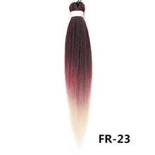 Load image into Gallery viewer, 26inch Colorful Synthetic Jumbo Braids PVC Wig Hair Extensions Braiding Hair Pre Stretched Braids False Hair Piece Women Wig
