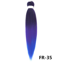 Load image into Gallery viewer, 26inch Colorful Synthetic Jumbo Braids PVC Wig Hair Extensions Braiding Hair Pre Stretched Braids False Hair Piece Women Wig
