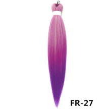 Load image into Gallery viewer, 26inch Colorful Synthetic Jumbo Braids PVC Wig Hair Extensions Braiding Hair Pre Stretched Braids False Hair Piece Women Wig
