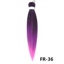 Load image into Gallery viewer, 26inch Colorful Synthetic Jumbo Braids PVC Wig Hair Extensions Braiding Hair Pre Stretched Braids False Hair Piece Women Wig
