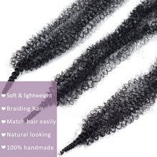 Load image into Gallery viewer, 16 Inch Kinky Twist Marley Braiding Crochet Hair Synthetic Pre-Separated Springy Afro Twist Hair For Butterfly Locs Braids
