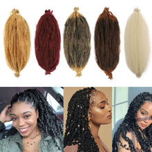 Load image into Gallery viewer, 16 Inch Kinky Twist Marley Braiding Crochet Hair Synthetic Pre-Separated Springy Afro Twist Hair For Butterfly Locs Braids
