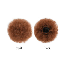 Load image into Gallery viewer, Synthetic Afro Puff Drawstring Ponytail Hair Bun Short Afro Kinkys Curly Afro Bun Extension Hairpieces Women Curly Hair Wig
