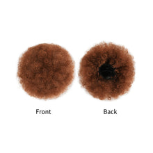 Load image into Gallery viewer, Synthetic Afro Puff Drawstring Ponytail Hair Bun Short Afro Kinkys Curly Afro Bun Extension Hairpieces Women Curly Hair Wig
