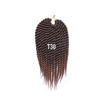 Load image into Gallery viewer, 12inch Twist Crochet Hair Big Senegalese Twist Crochet Braids Synthetic Braiding Hair Extensions for Women False Hair Piece
