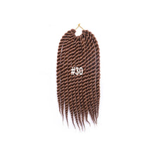 Load image into Gallery viewer, 12inch Twist Crochet Hair Big Senegalese Twist Crochet Braids Synthetic Braiding Hair Extensions for Women False Hair Piece
