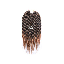 Load image into Gallery viewer, 12inch Twist Crochet Hair Big Senegalese Twist Crochet Braids Synthetic Braiding Hair Extensions for Women False Hair Piece
