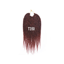 Load image into Gallery viewer, 12inch Twist Crochet Hair Big Senegalese Twist Crochet Braids Synthetic Braiding Hair Extensions for Women False Hair Piece

