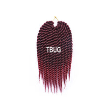 Load image into Gallery viewer, 12inch Twist Crochet Hair Big Senegalese Twist Crochet Braids Synthetic Braiding Hair Extensions for Women False Hair Piece
