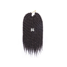 Load image into Gallery viewer, 12inch Twist Crochet Hair Big Senegalese Twist Crochet Braids Synthetic Braiding Hair Extensions for Women False Hair Piece
