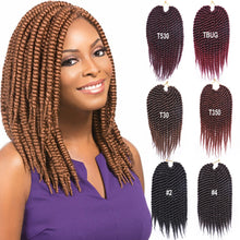 Load image into Gallery viewer, 12inch Twist Crochet Hair Big Senegalese Twist Crochet Braids Synthetic Braiding Hair Extensions for Women False Hair Piece
