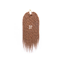 Load image into Gallery viewer, 12inch Twist Crochet Hair Big Senegalese Twist Crochet Braids Synthetic Braiding Hair Extensions for Women False Hair Piece
