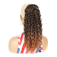 Load image into Gallery viewer, 16inch Curl Hair Ponytail Synthetic Deep Wave Ponytail Drawstring Ponytail Extensions for Women Clip on Pony Tail Hair Hairpiece

