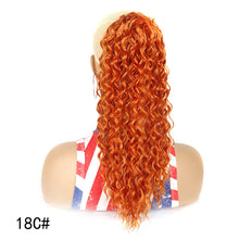 Load image into Gallery viewer, 16inch Curl Hair Ponytail Synthetic Deep Wave Ponytail Drawstring Ponytail Extensions for Women Clip on Pony Tail Hair Hairpiece
