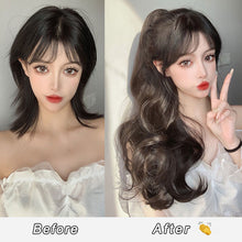 Load image into Gallery viewer, Horsetail Wig Female Gripper Style Simulation Long Curly Hair Large Wave Wig Synthetic Hair Women False Hair Piece
