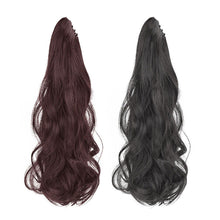 Load image into Gallery viewer, Horsetail Wig Female Gripper Style Simulation Long Curly Hair Large Wave Wig Synthetic Hair Women False Hair Piece
