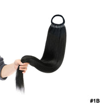 Load image into Gallery viewer, 24inch Wig Ponytail Long Straight Hair Synthetic Ponytail Braid Wig Extension High-temperature Silk Women's Ponytail False Braid
