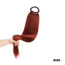 Load image into Gallery viewer, 24inch Wig Ponytail Long Straight Hair Synthetic Ponytail Braid Wig Extension High-temperature Silk Women's Ponytail False Braid
