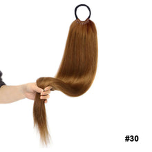 Load image into Gallery viewer, 24inch Wig Ponytail Long Straight Hair Synthetic Ponytail Braid Wig Extension High-temperature Silk Women's Ponytail False Braid
