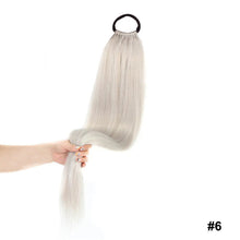 Load image into Gallery viewer, 24inch Wig Ponytail Long Straight Hair Synthetic Ponytail Braid Wig Extension High-temperature Silk Women's Ponytail False Braid
