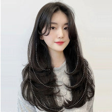 Load image into Gallery viewer, Wig Long Straight V-shaped Layered Perm One Piece Seamless Invisible Hair Extension Wig Solid Color Women False Hair Piece
